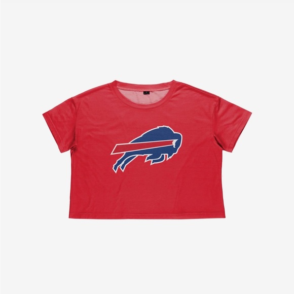 NFL Buffalo Bills Red Crop Top - Picture 3 of 3